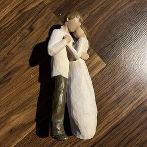Willow Tree Loving Couple Figurine - Cream and Brown
